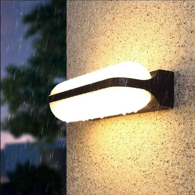 Outdoor Lighting Waterproof - โคมไฟติดผนัง LED สำหรับภายนอกอาคาร กันน้ำ โคมไฟติดผนังสำหรับระเบียงและสวน โคมไฟติดผนังสำหรับตกแต่งบ้าน