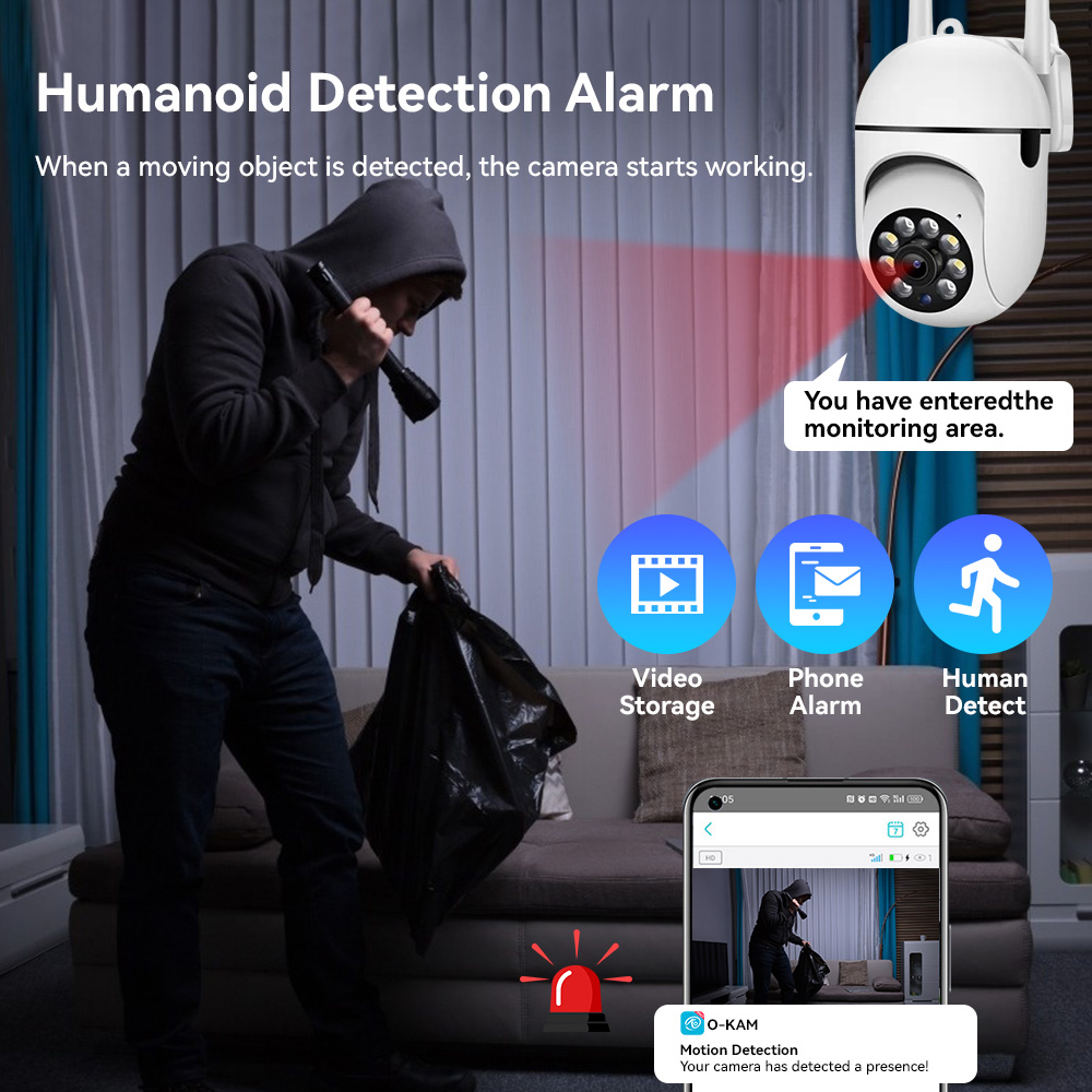 กล้องวงจรปิด IP 8MP 2.4G Wifi  - Outdoor Lighting Track บทวิจารณ์และราคา